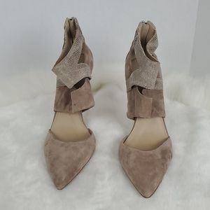 VC Cecie suede python heel shoes sandals size 11M